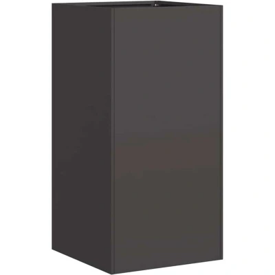 Image of vidaXL Planter Black 40x40x80 cm Cold rolled Steel