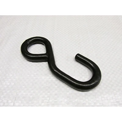 Image of Black S Hook with Eye (25MM Hanging Lashing Fitting Heavy Duty Tie Down 600KG)