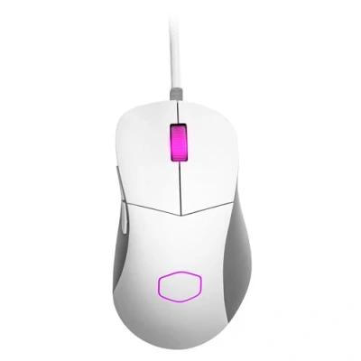 Image of Cooler Master MM730 RGB LED Ultralight 48g Wired Gaming Mouse 16K DPI PMW3389 Optical Sensor, 70 Million Click Switches, MasterPlus+ (32K DPI, PC only), Ergonomic Matte White