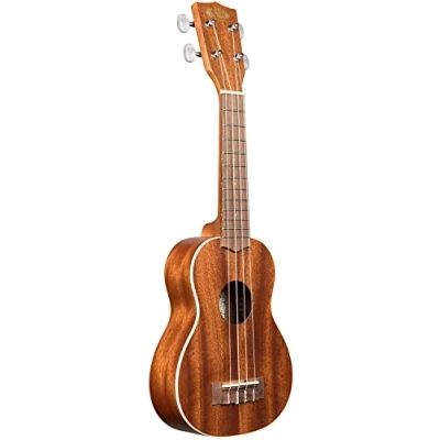 Image of Kala Satin Mahogany Soprano Ukulele with White Binding (KA S)