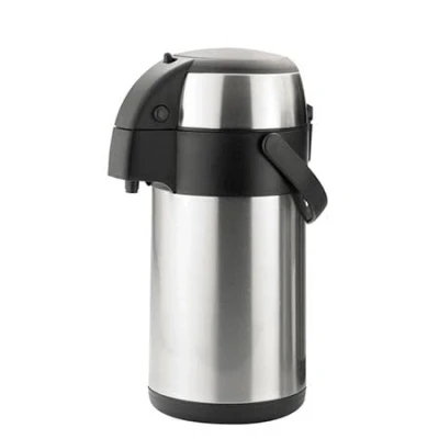 Image of Acense Pump Action Airpot, Stainless Steel Dispenser with Vacuum Pump, Double Wall Insulated Coffee &amp; Tea Urn Safety Lock Carry (3.0 Litre)
