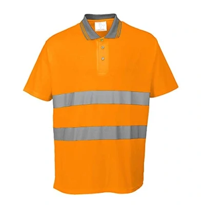 Image of Portwest Cotton Comfort Polo, Size: L, Colour: Orange, S171ORRL