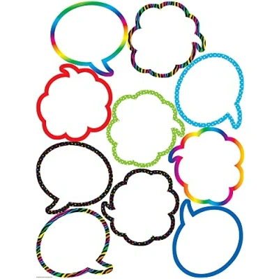 Image of Teacher Created Resources Speech/Thought Bubbles Accents (5047),Multi Color