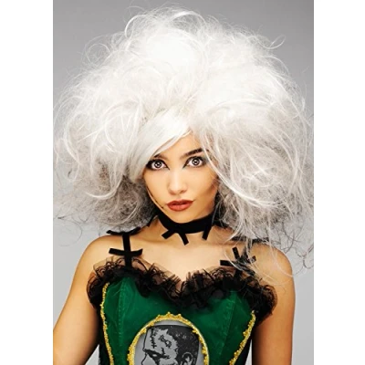 Image of Magic Box Womens Deluxe Grey Frankenstein Bride Wig