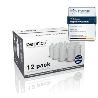 Image of PearlCo Classic 12 Pack Water Filter Cartridges (Compatible with Brita® Classic)