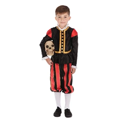 Image of Bristol Novelty CF196 (S) William Shakespeare Costume, Boys, Age 4 6 years old