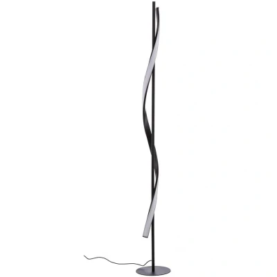 Image of Lindby Munja LED floor lamp dimmable sand black