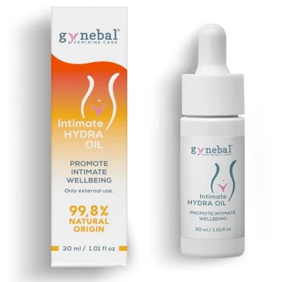 Image of 30 ml GYNEBAL Intimate Hydra Oil Natural That Regenerates and Moisturizes The External Vaginal Area 5 Oils Vitamin E Dryness Menopause