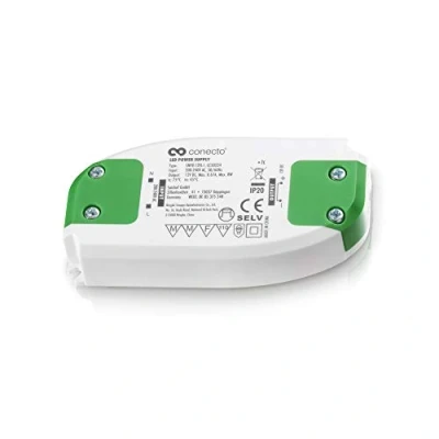 Image of conecto CC50234 LED Power Supply Transformer 12 V for Bulbs and Lamps 8 Watt