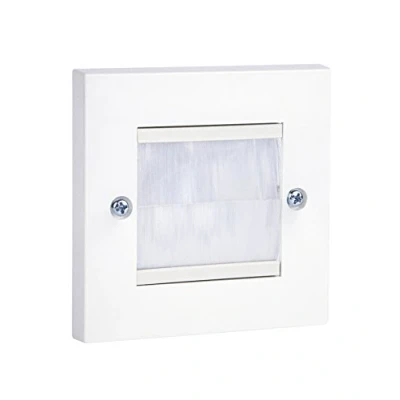 Image of Philex 70435W Single Width Cable Faceplate White