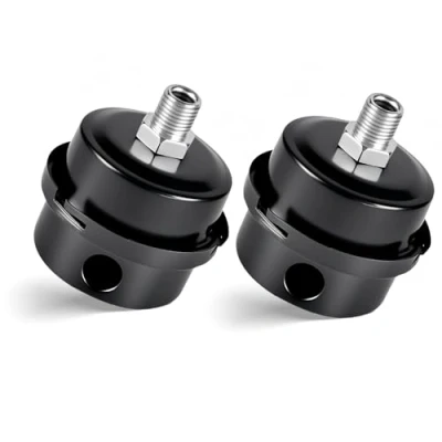 Image of Air Compressor Muffler Silencer,2 Pcs Threaded Exhaust Filter Muffler, 3/8&quot; 16mm Thread Black Metal Intake Silencer, for Gebläsen, Luftkompressoren, Heizkesseln, Auspuffanschlüssen, Generatoren