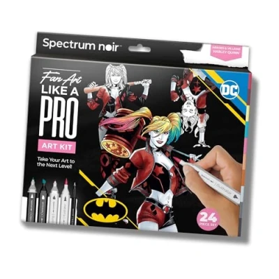 Image of Spectrum Noir Pro Fan Art Set 24 Piece Harley Quinn