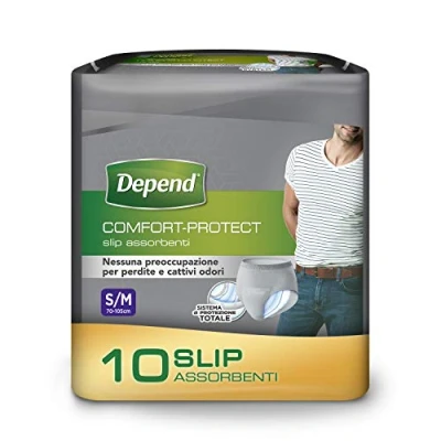 Image of Depend Comfort Protect Incontinence Pants for Men, Small/Medium, 30