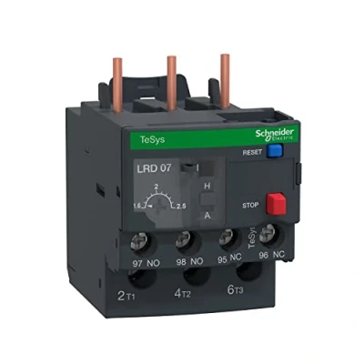 Image of Schneider Electric TeSys LRD Differential Thermal Overload Relay, 1.6…2.5A Adjustment Range, Class 10A, Motor Protection, LRD07