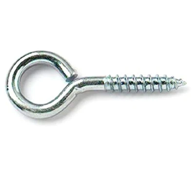 Image of Merriway BH06521 (10 Pcs) Screw In Eye BZP Steel 100 x 7.5 mm Pack of 10 Pieces
