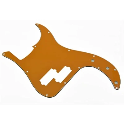 Image of KAISH 13 Hole P Bass Style Pickguard PB Scratch Plate for USA/Mexico Precision Orange 3 Ply
