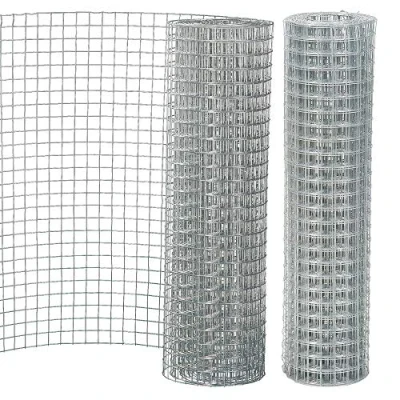 Image of Wire Mesh, Galvanized Welded Mesh Chicken Rabbit Silver Fence Roll size: 24&quot; 61cmX15M; 1&quot;x1&quot;