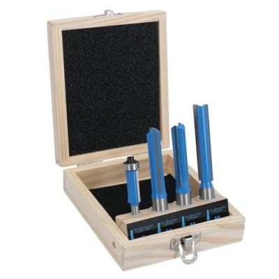 Image of TCT Cutter Kitchen Router Bit Set 4pc Laminate Worktops TE170