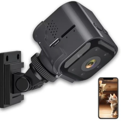 Image of EatPitaya Indoor Camera MiniCameras for Home Security with Night Vision, Pet 1080P Motion Detection WiFi 2 Way Audio Baby Monitor (AS03)