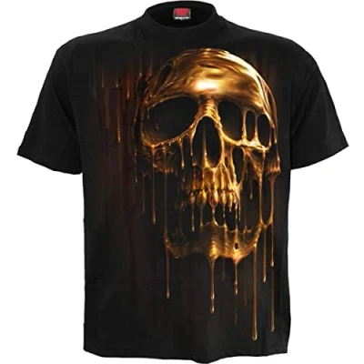Image of Spiral Mens M101 T Shirts, Black, 4XL UK