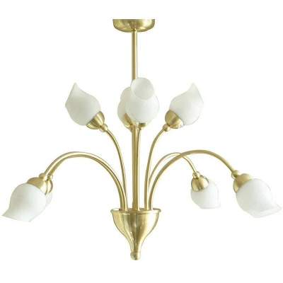 Image of Rimini Pendant 8 Light G9 Satin Brass