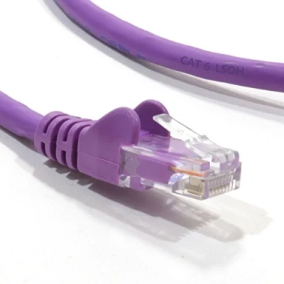 Image of kenable C6 CAT6 CCA UTP RJ45 Ethernet LSZH Networking Cable Purple 5m [5 metres]