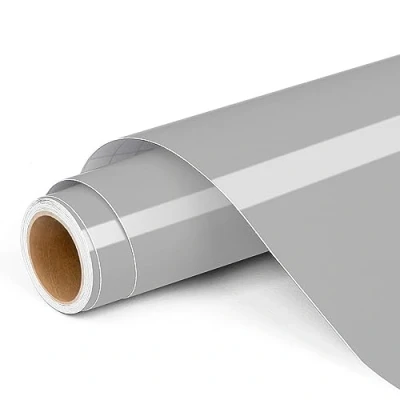 Image of Permanent Vinyl for Cricut, 12&quot;x4ft Silver Self Adhesive Roll Cricut and Silhouette Cameo, Party Decoration, Window Stickers, Home Decor