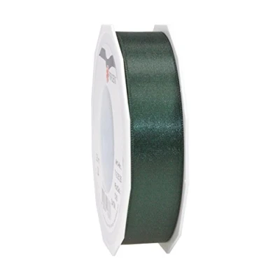 Image of C.E. Pattberg SATIN pine green gift ribbon, 27 yards for Wrapping Gifts, 1 inch width, Ribbon Decorating &amp; Crafting, Decorative every occasion