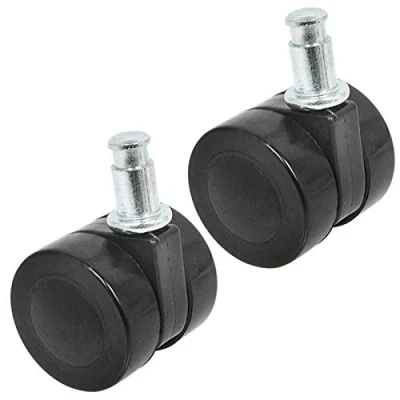 Image of SPARES2GO Front Twin Castor Runner Wheel compatible with Numatic Henry Hetty James Basil Vacuum Cleaner (40mm, Pack of 2)