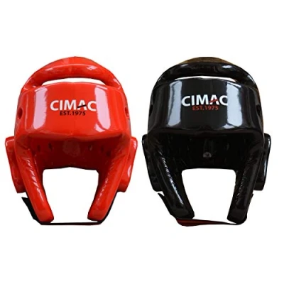 Image of Cimac Martial Arts Taekwondo Dipped Foam Head Guard Kick Boxing, (Red, XSmall/Small)