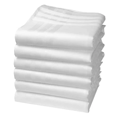 Image of Hankiss Organic Cotton Handkerchiefs 6 Pieces 100% GOTS Certified (Frost)
