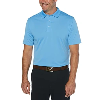 Image of Callaway Men&#039;s Short Sleeve Core Performance Polo Shirt, Provence, 4X Large