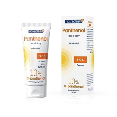 Image of Novaclear, Panthenol for Face and Body Soothing After Sun Cream 50 ml, with Against Sunburn by Equalan Pharma.