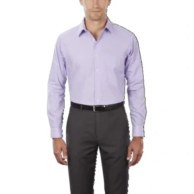 Image of Van Heusen Men&#039;s Tall Fit Dress Shirts Poplin, Lavender, 17&quot; Neck 35&quot; 36&quot; Sleeve