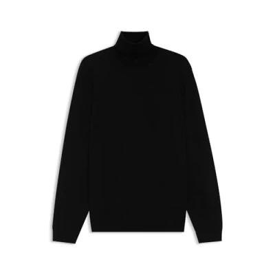 Image of BOSS Mens Musso P Virgin Wool Rollneck Sweater in a Slim fit