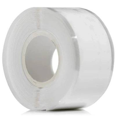 Image of YoiYee Self Amalgamating Tape Waterproof fusing Silicone Rubber for Plumbing, Leak Stop, Pipe Sealing, Hose Repair, and Electrical Insulation 3m x 25mm, White