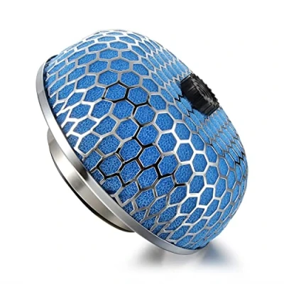 Image of Madlife Garage 76mm(3&quot;) Universal Mushroom Design Air Intake Filter Cleaner Foam Gauze High Flow(Blue)