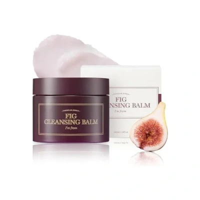 Image of I&#039;m from Fig Cleansing balm 100ml, korean makeup remover, vegan, Easy to rinse off, oil water 7.8% with Peptide and Amino Acid, melting