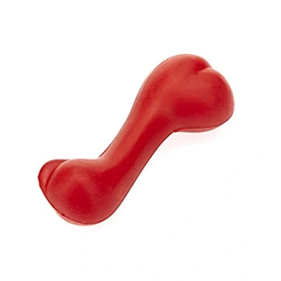 Image of Classic Pet Products Solid Rubber Bone, 130 mm, Red