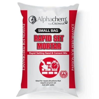 Image of AlphaChem by CROMAR Rapid Set Mortar Ready to Use, Fast Setting for Small Repairs Initial in 10 Minutes Final 30 Instant Filling &amp; Patching 5KG