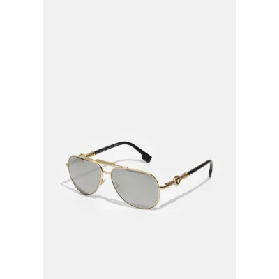 Image of Versace Unisex Sunglasses, Size: 59, Goldcoloured/grey