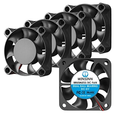Image of WINSINN 40mm Fan 5V Dual Ball Bearing Brushless 4010 40x10mm High Speed (Pack of 5Pcs)