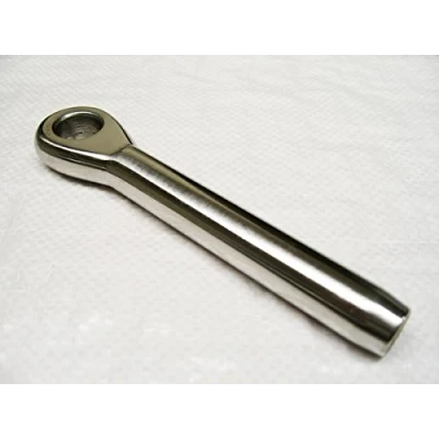 Image of Stainless Steel Swage Eye Terminal 4MM (Wire Rope Cable Rigging)