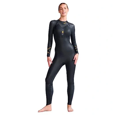 Image of 2XU Womens P:1 Propel Wetsuit Black/Ambition,XL