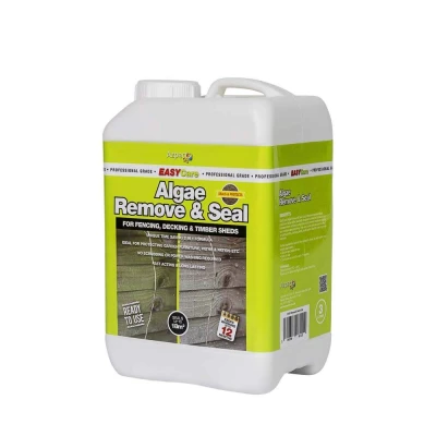 Image of EASYCare 3L Algae Remover + Sealer 2in1 Formula Cleaner For Algae, Mould And Lichen Prevents Further Moisture Ingress. Quick Easy To Use Outdoor Wood, Concrete, Stone More