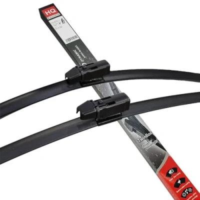 Image of HQ AUTOMOTIVE Front Windscreen Wiper Blades fits FORD Ecosport 2pcs Replacement 2013 2016 Graphite Coated Natural Rubber No Smear Judder Free Model ADE61 124 V1