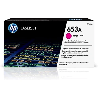 Image of HP CF323A 653A Original LaserJet Toner Cartridge, Magenta, Single Pack