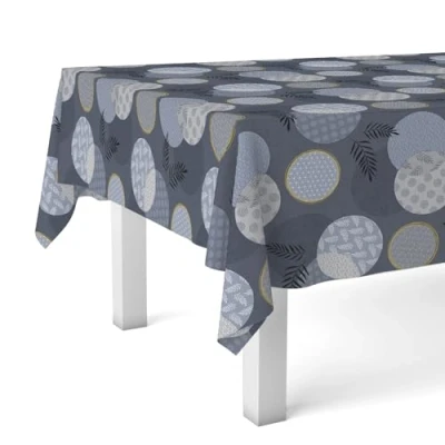 Image of Martina Home Tablecloth Oilcloth Lens Blue 240 x 140 cm