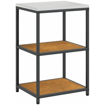 Image of Kitchen Storage Shelf with Rusty Weathering steel vidaXL
