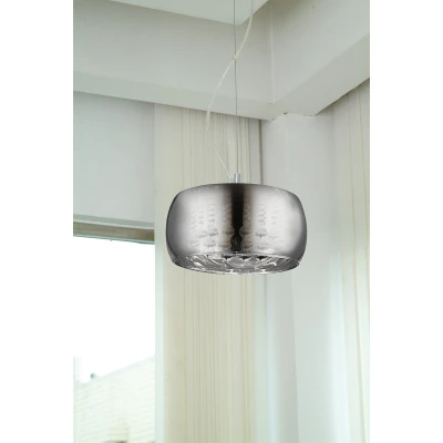Image of Deni 3 Light Chrome Ceiling Pendant